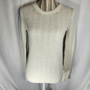 Ann Taylor LOFT White Long Sleeve Sweater Size XSmall.